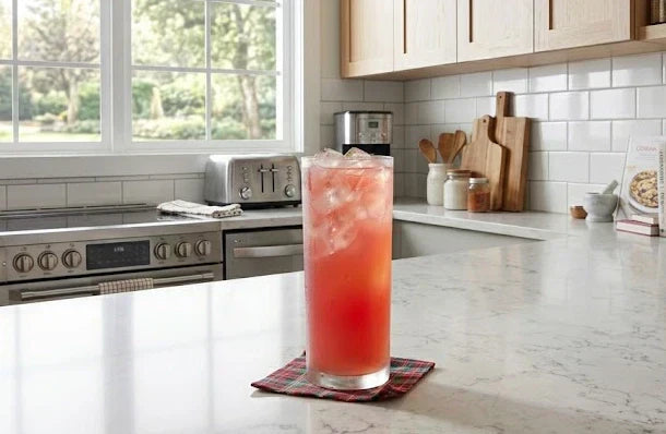 Homemade Cranberry Ginger Ale