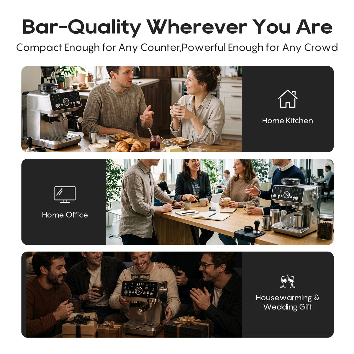 Canoly CM1623B Fast Cold Brew Espresso Machine