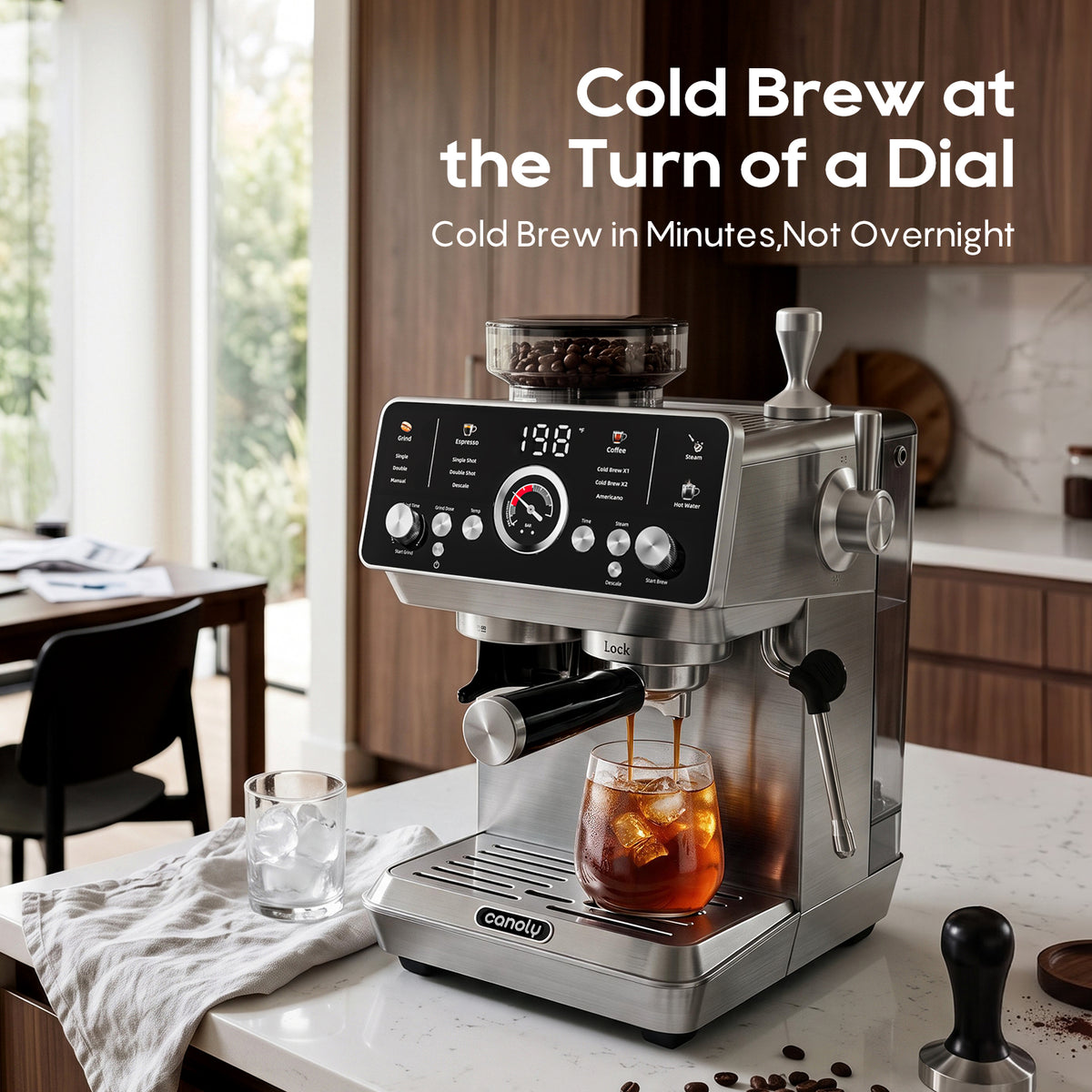 Canoly CM1623B Fast Cold Brew Espresso Machine