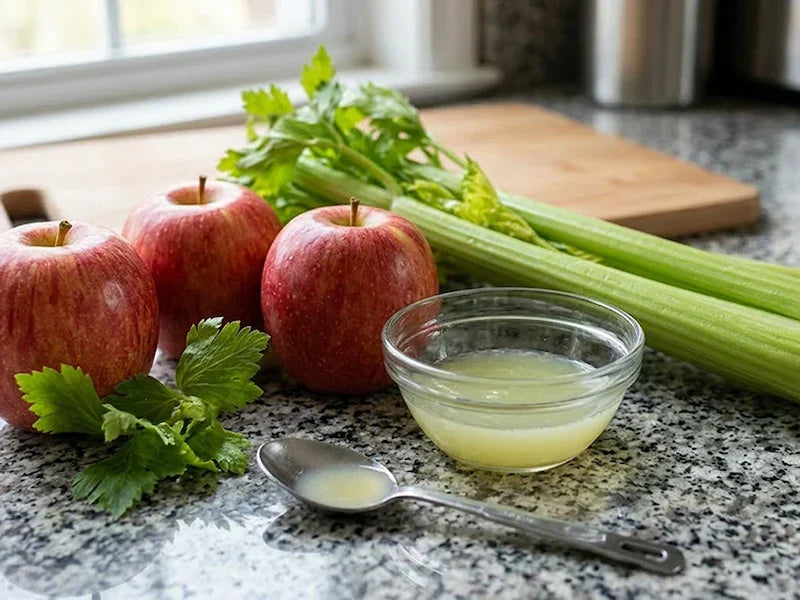 Apple Juice Recipe: A Simple Variation with Celery and Lime