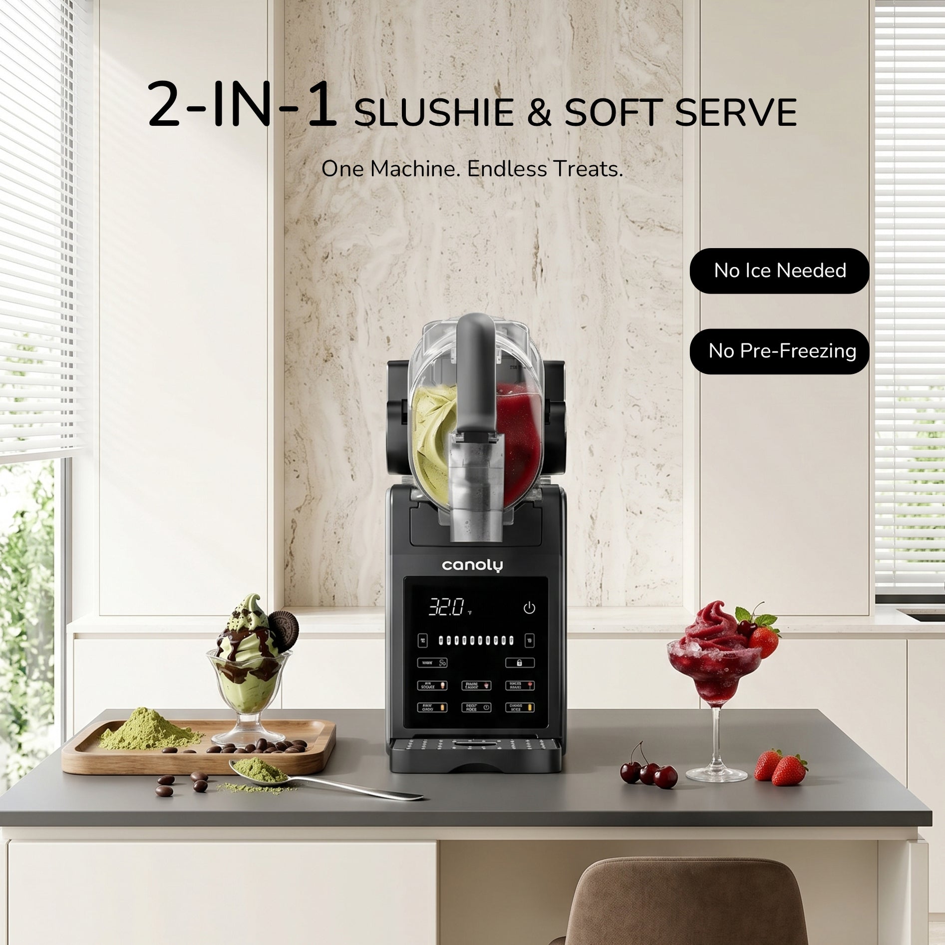 Canoly 2-in-1 Slushie Machine F01