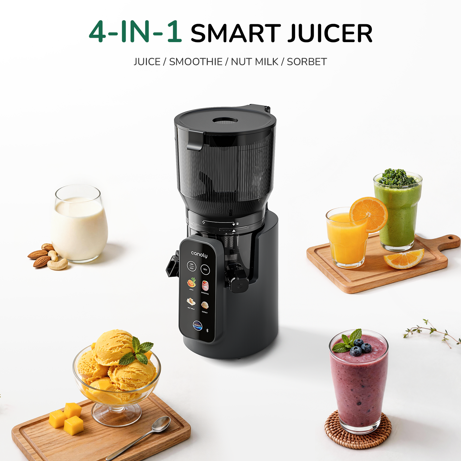 Canoly 4-in-1 Smart Cold Press Juicer C50