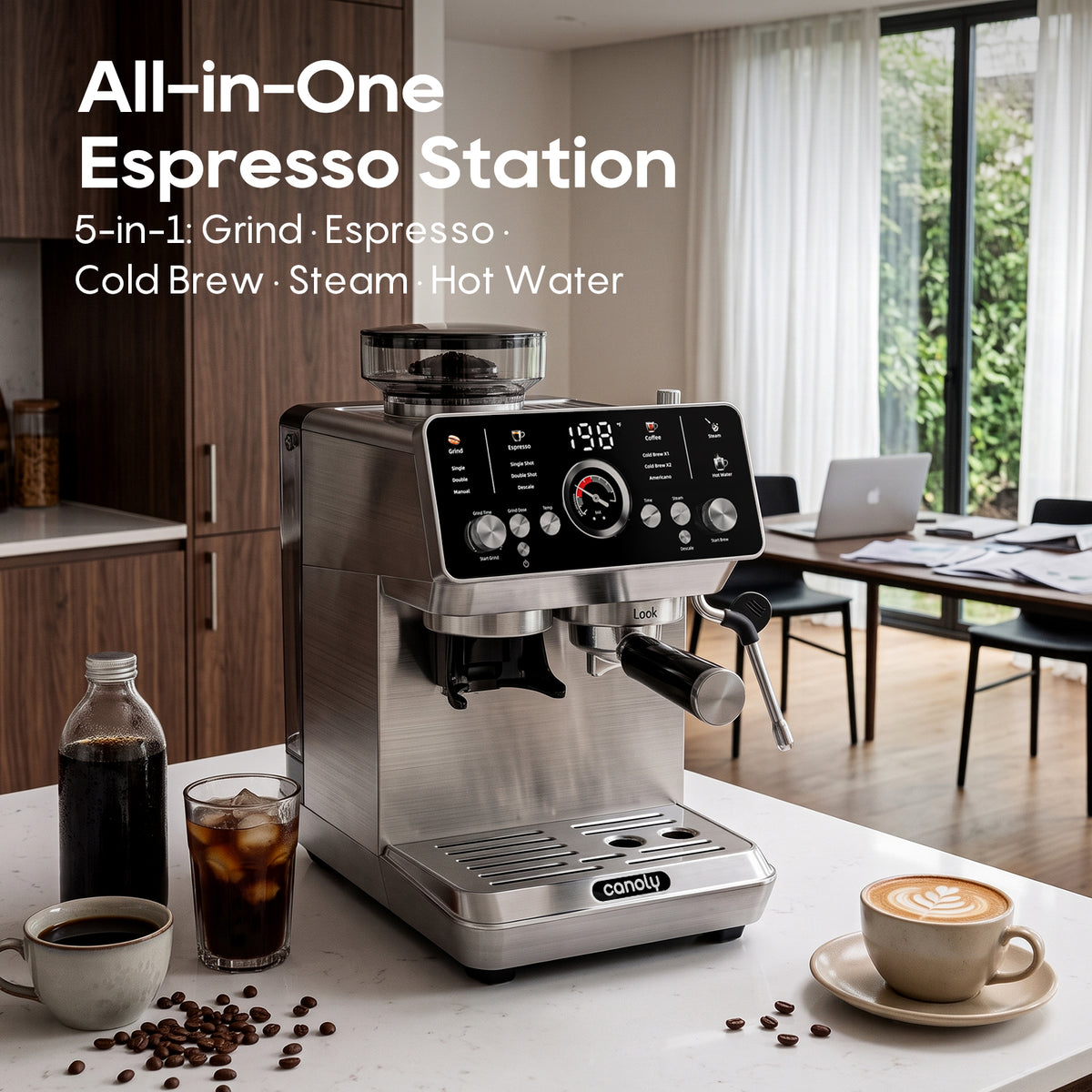 Canoly CM1623B Fast Cold Brew Espresso Machine