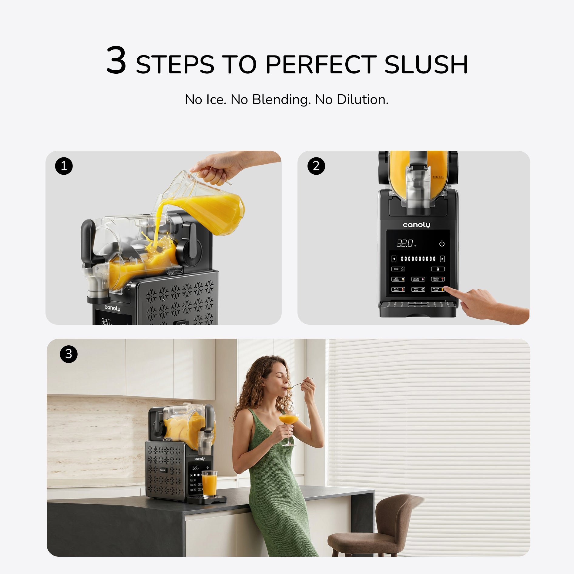 Canoly 2-in-1 Slushie Machine F01