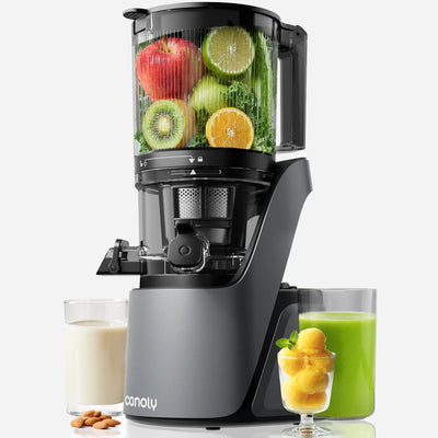 Canoly C16 cold press juicer for home, best masticating juicer machine to buy, grey