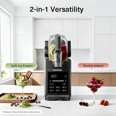Canoly 2-in-1 Slushie & Soft Ice Cream Machine F01