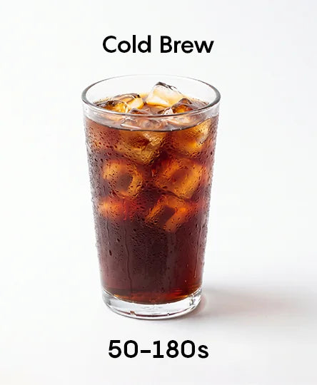 CM1623B Cold Brew: adjustable brew time from 50 to 180 seconds
