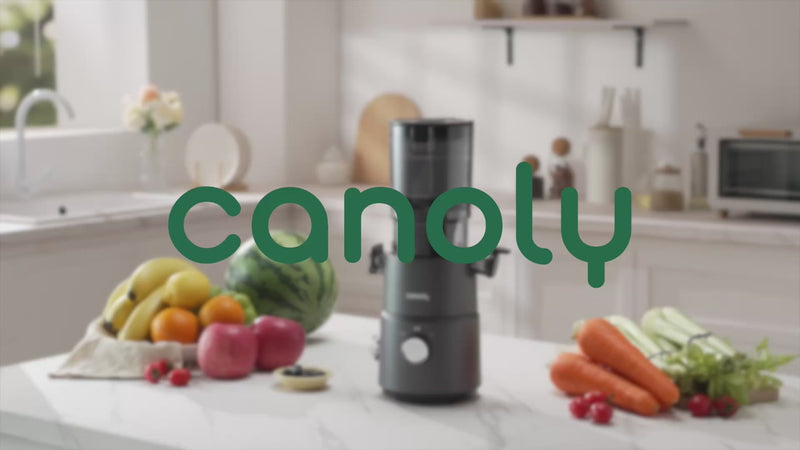 How to use a cold press juicer-Canoly c 03 cold press juicer usage tutorial video